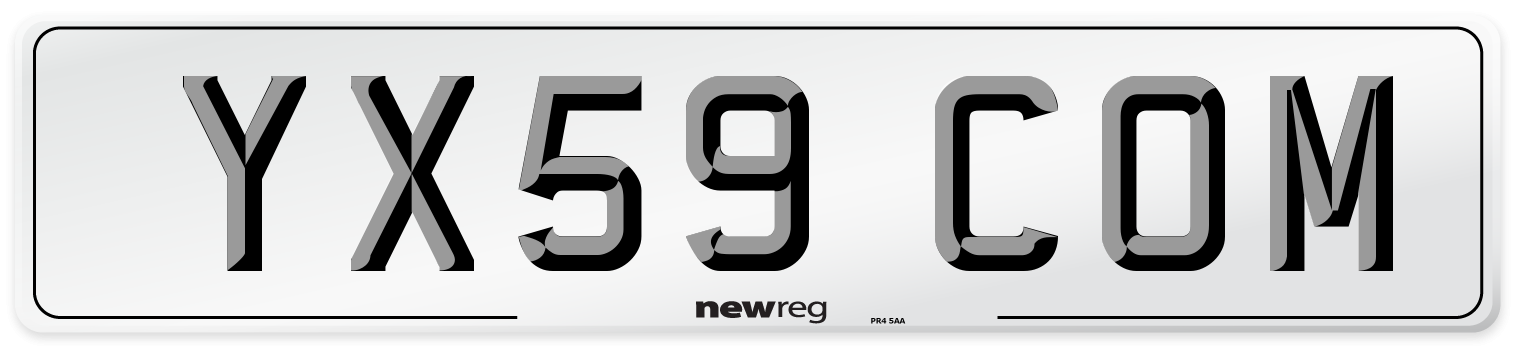 YX59 COM Number Plate from New Reg